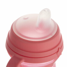 CANPOL BABIES krūzīte ar silikona snīpi, FirstCup, 250ml, rozā, 56/615_pin