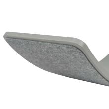 MeowBaby® Wood Balance Board Art.146283 Grey Koka balansa dēlis 80x30 cm ar filcu