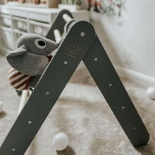 MeowBaby®  Wooden Pikler Art.146285 Black  Деревянный треугольник для скалолазания/Пиклер для детей Монтессори