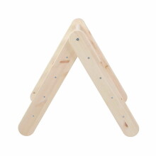 MeowBaby®  Wooden Pikler Art.146286 Natural  Деревянный треугольник для скалолазания/Пиклер для детей Монтессори