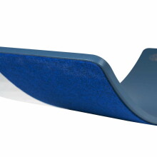 MeowBaby® Wood Balance Board Art.146290 Blue Koka balansa dēlis 80x30 cm ar filcu