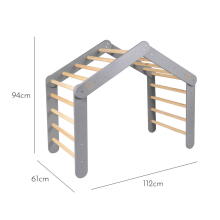 MeowBaby®  Wooden Pikler Art.146388 Grey