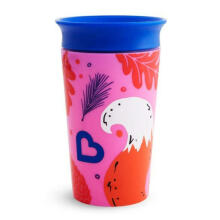 MUNCHKIN WildLove Sippy krūzīte, 266 ml sarkanā lapsa, Miracle 360,   6m+, 05177702