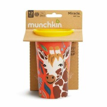 MUNCHKIN  mokomasis puodelis, žirafa, Miracle 360 Wildlove,  6mėn+, 266 ml, 05183501