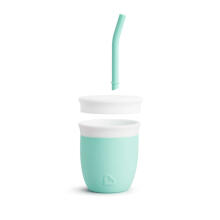 Munchkin Silicone Straw Art.27540 Силиконовая обучающая кружечка с соломкой,118 ml