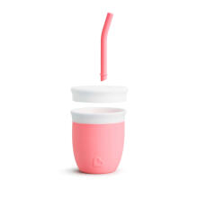 Munchkin Silicone Straw Art.275409  Silikona mācību krūze,118ml