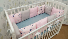 Baby World Kokvilnas apmalīte bērna gultiņai 360 cm