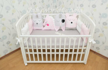 Baby World Kokvilnas apmalīte bērna gultiņai 240 cm