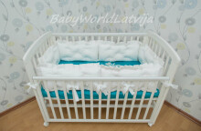Baby World Kokvilnas apmalīte bērna gultiņai 360 cm
