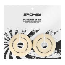 WHITE SET 76 MM Set: 4 wheels for Spokey Freespo inline skates