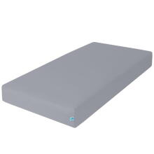 La Bebe™ Fitted Sheet Art.70145 Grey Kokvilnas palags ar gumiju 120x60cm
