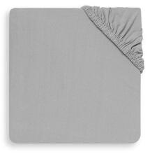 La Bebe™ Fitted Sheet Art.70145 Grey Kokvilnas palags ar gumiju 120x60cm