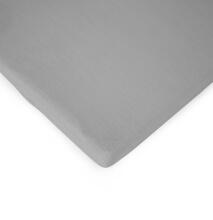 La Bebe™ Fitted Sheet Art.70145 Grey Kokvilnas palags ar gumiju 120x60cm