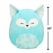 SQUISHMALLOWS W13 Plush toy Teal Fox, 50 cm