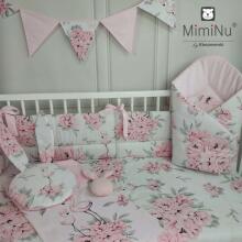 MimiNu Bed Bumper Art.147035 Peonie  Bērnu gultiņas aizsargapmale 180cm