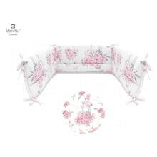MimiNu Bed Bumper Art.147035 Peonie  Bērnu gultiņas aizsargapmale 180cm