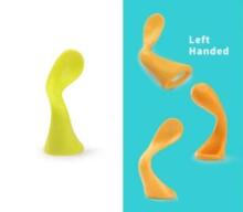 Smily Mia Spoon Art.147038 Light Green silikona treniņu karote ar kreiso pusi