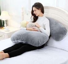 La Bebe™ Flopsy Memory Pillow Art.919158 Cotton Nursing Maternity grūtnieču pakaviņš spilvens ar pārvalku [2 pārvalki], Memory pildīšana,180 см