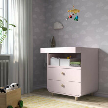 MYLLRA Art.604.626.20 changing table with drawers, light pink