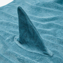 BLAVINGAD Art.905.284.41 полотенце с капюшоном, 70x140 см, форма акулы/серо-голубой цвет