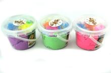 Ikonka Art.KX9509 Kinētiskās smiltis 350 g spainītī + 8 veidnes