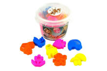 Ikonka Art.KX9509 Kinētiskās smiltis 350 g spainītī + 8 veidnes