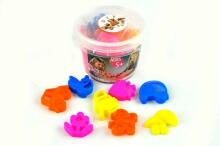 Ikonka Art.KX9509 Kinētiskās smiltis 350 g spainītī + 8 veidnes