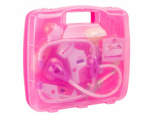 Ikonka Art.KX9182 Doctor's set in a suitcase DOCTOR + lights pink