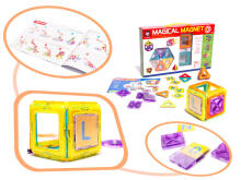 Ikonka Art.KX9679 Krāsaini magnētiskie bloki MAGICAL MAGNET 20 PUH