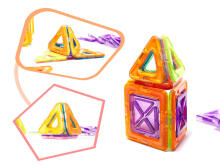 Ikonka Art.KX9679 Krāsaini magnētiskie bloki MAGICAL MAGNET 20 PUH