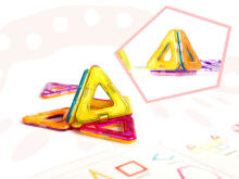 Ikonka Art.KX9680 Coloured magnetic blocks MAGICAL MAGNET 40 PUH