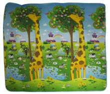 Ikonka Art.KX8040 Izglītojošs abpusējs putuplasta paklājs ZOO 200cm x 180cm x 0,5cm