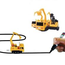 Ikonka Art.KX9973 Induction vehicle excavator drives along a designated route + marker