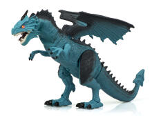 Ikonka Art.KX9993 RC dinozaurs Vadāms pūķis - staigā rēko, elpo, elpo tvaiku 41 cm