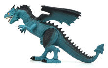 Ikonka Art.KX9993 RC dinozaurs Vadāms pūķis - staigā rēko, elpo, elpo tvaiku 41 cm