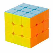 Ikonka Art.KX7602 Mīklu spēle Puzzle kubs 3x3 neon 5.65cm