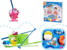 Ikonka Art.KX7583 Family game fishing 15 fish + 4 rods