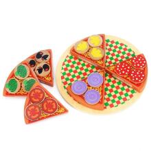 Ikonka Art.KX7728 Pizza wooden play set with accessories