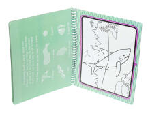 Ikonka Art.KX7801 Water book with marker - Farm
