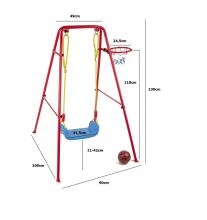 Bebe Basic Swing/Basketball Art.KX7936 Šūpoles + bumbu grozs uz metāla rāmja