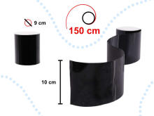 Ikonka Art.KX7976 Waterproof repair tape for swimming pool pipes black 150 x 10cm