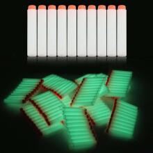 Bullets Art.KX6803 Nerf compatible флуорисцентные Совместимые с Нерф Мягкие патроны, пули 10 штук 7.0 см