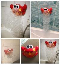 Ikonka Art.KX7219 Bubble generator foam bath toy crab