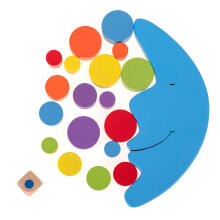 Ikonka Art.KX7295 Montessori koka mēness balansēšanas arkādes spēle