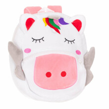 Ikonka Art.KX7278 Kindergarten backpack plush unicorn 24cm