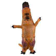 Ikonka Art.KX7454 T-REX Milzu brūns piepūšamais dinozauru kostīms 1,5-1,9m