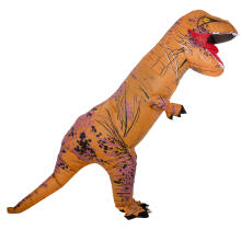 Ikonka Art.KX7454 T-REX Milzu brūns piepūšamais dinozauru kostīms 1,5-1,9m
