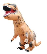 Ikonka Art.KX7454 T-REX Milzu brūns piepūšamais dinozauru kostīms 1,5-1,9m