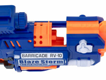 Ikonka Art.KX6679 Blaze Storm foam arrow rifle + sight + 20 arrows blue