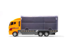 Ikonka Art.KX6681_3 Transporter truck TIR launcher + metal cars construction machines